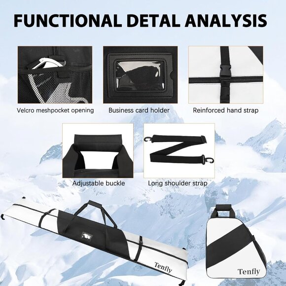 Ski Bag and Boot Bag Combo - Picture 7 of 8
